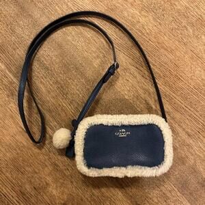 coach Mini Shoulder Bag Cranberry Boa Smartphone Case  Leather From Japan